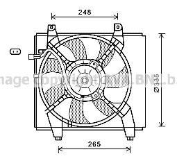 AVA QUALITY COOLING ventiliatorius, radiatoriaus HY7547